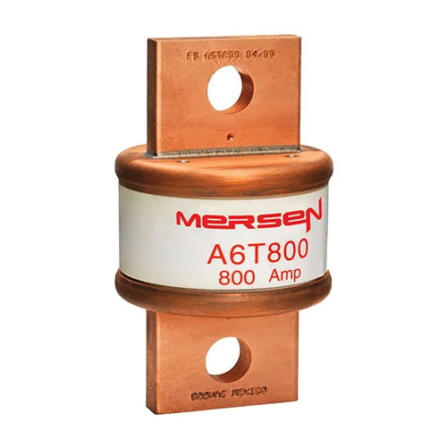 Mersen A6T800,  Low Voltage UL/CSA Fuse, Class T, 600VAC/300VDC, 800A, Fast-Acting, Blade Type
