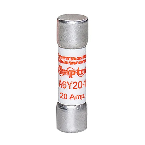 Mersen A6Y20-1, DC Special Fuse, 600VAC/500VDC, 20A, Type 1, Ferrule Type