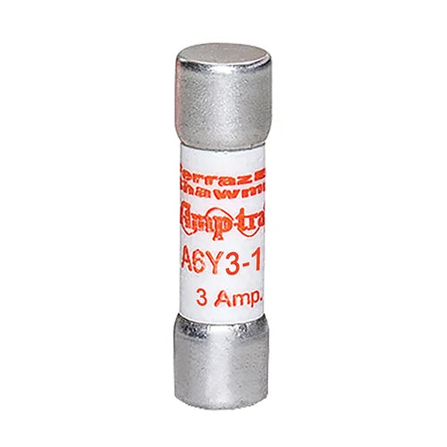 Mersen A6Y3-1, DC Special Fuse, 500VAC/DC, 3A, Type 1, Ferrule Type