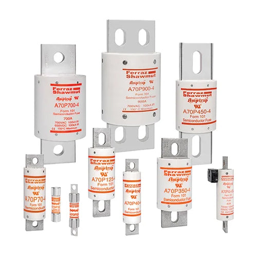 Mersen A70P1200-4, A70P Amp-Trap Form 101 High Speed Fuse, Fast Acting, 700VAC, 1200A, Blade Type