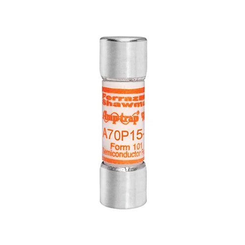 Mersen A70P15-1, A70P Amp-Trap Form 101 High Speed Fuse, Fast Acting, 700VAC, 15A, Ferrule Type