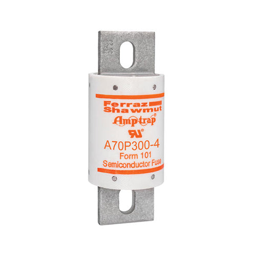Mersen A70P300-4, A70P Amp-Trap Form 101 High Speed Fuse, Fast Acting, 700VAC/650VDC, 300A, Blade Type