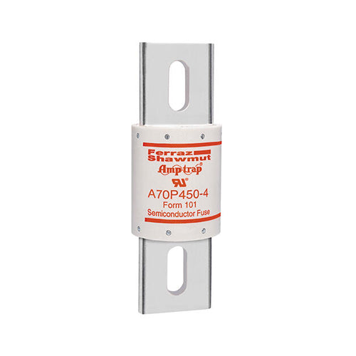Mersen A70P450-4, A70P Amp-Trap Form 101 High Speed Fuse, Fast Acting, 700VAC/650VDC, 450A, Blade Type
