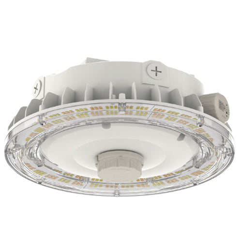 AALED AA-700035UCCTW, LED Slim Round Canopy Light with Photocell Receptacle, 120-347V, 40/50/60/75W, 3000/4000/5000K, 0-10V Dimming, White Finish