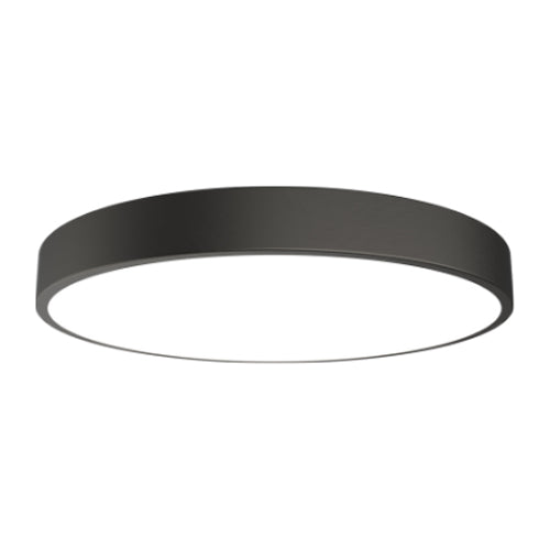 AALED AA-900088CCT-BL-NS, 12 Inch LED Flush Mount, 120V, 18W, 1440 Lumens, 2700/3000/3500/4000/5000K, Metallic Black Finish