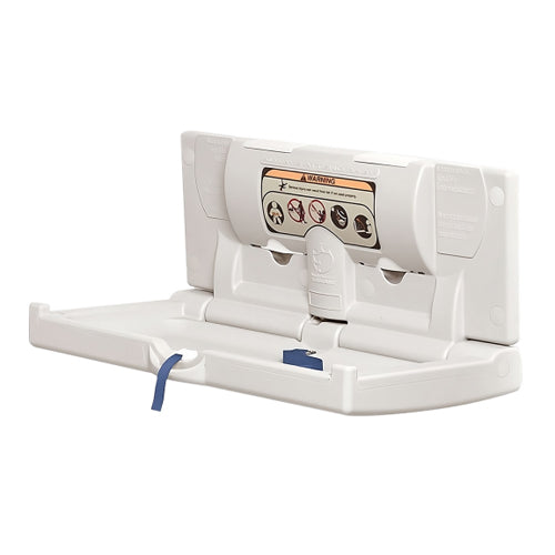 World Dryer ABC-300H, DryBaby Surface-Mounted Horizontal Baby Changing Station, Polyethylene