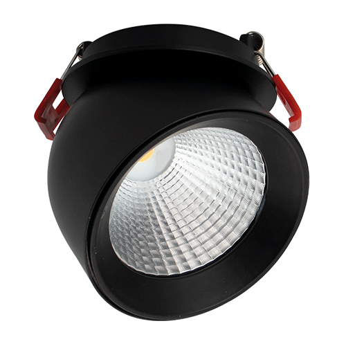 Lotus AD-3-S14W-AR-5CCT-BK-24D, 3" Bullet Floating Gimbal Black LED, 14W, 120VAC, 5CCT, 1000 Lumens, 24° Beam Angle