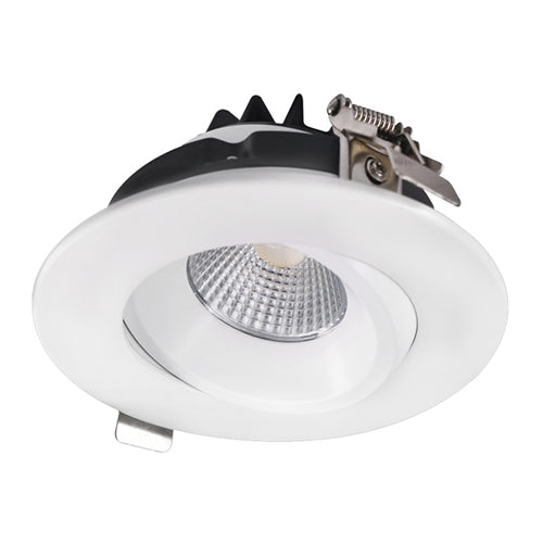 Lotus AD-LED-4-S12W-DTW-WH-LREY, 4" Round Venus Adjustable Recessed LED 12W, 120VAC, Dim-to-Warm 3000-1800K, 700 Lumens, Dimmable, 38° Beam Angle, White Trim