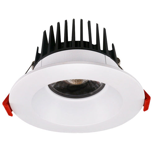 Lotus AD-LED-4-S15W-4K-T4RW, 4" High Output LED Round White Trim Recessed, 15W, 120VAC, 4000K Cool White, 1050 Lumens, Dimmable