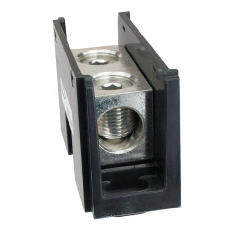Techspan ADB115001, ADB-11-500-1, Aluminum Splicer/Reducer Block, 1-Pole, 500 kcmil-6 AWG, 1 Opening Per Pole, 3/8'' Hex, 380A, M Size