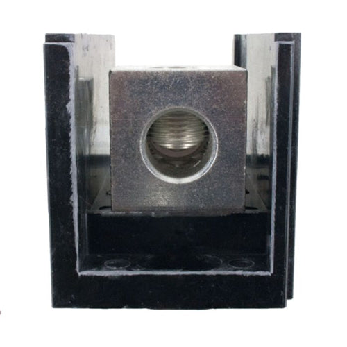 Techspan ADB165001, ADB-16-500-1, Aluminum Power Distribution Block, Single Run with Multiple Taps, 380A, Line Side 1 Opening for 500 kcmil-6 AWG, Load Side 6 Openings for 2/0-14 AWG
