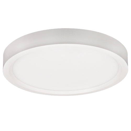 Lotus ADS5R9-5CCT-WH, 5" Surface Mount Edgelit Disk, 10W, 5CCT, 120VAC, 90+ CRI, Dimmable, White Trim