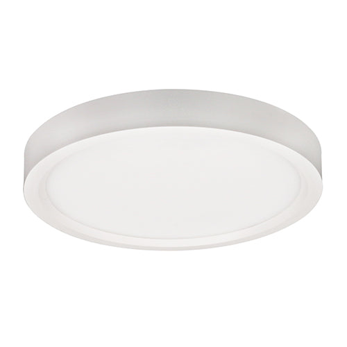 Lotus ADS7R9-DTW-D-WH, 7" Surface Mount Edgelit Disk 15W, 120-277VAC, Dim to Warm 3000K-2200K, 900 Lumens, White Trim, CRI 90+