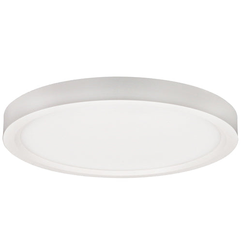 Lotus ADS7R9-3K-WH, 7" Surface Mount Edgelit Disk, 120V, 15W, 3000K Soft White, 1240 Lumens, 90+ CRI, Dimmable, White Trim