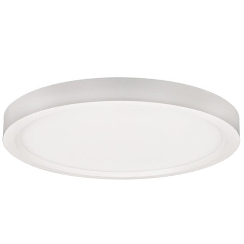 Lotus ADS7R9-5CCT-D-WH, 7" Surface Mount Edgelit Disk, 5CCT User Selectable, 120-277VAC, 15W, 90+ CRI, Dimmable, White Trim