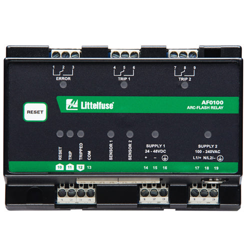 Littelfuse AF0100-00, AF0100 Series, Arc-Flash Monitoring Relay, 100–240VAC, 24–48VDC