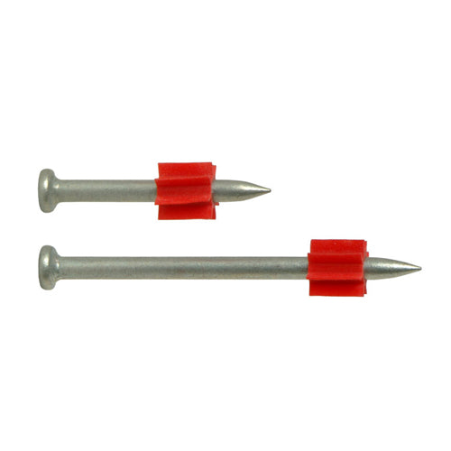 UCAN AFH 37, 0.300 Flat-Headed Fasteners, Super point, Fluted Guide Washers For Steel And Concrete, 1-1/2″ Shank Length, 100 Packs