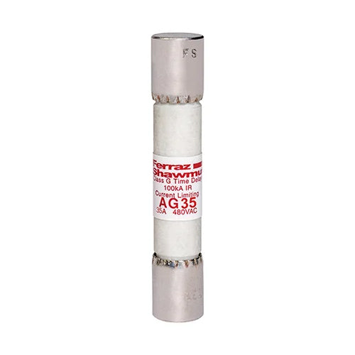 Mersen AG35, Low Voltage UL/CSA Fuse, Class G, Time-Delay, 480VAC, 35A, Ferrule Type