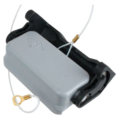 Techspan AL10SL, A Series Cover with Loop, 10P+Ground, Single Lever, IL-Type Locking, Metal Type