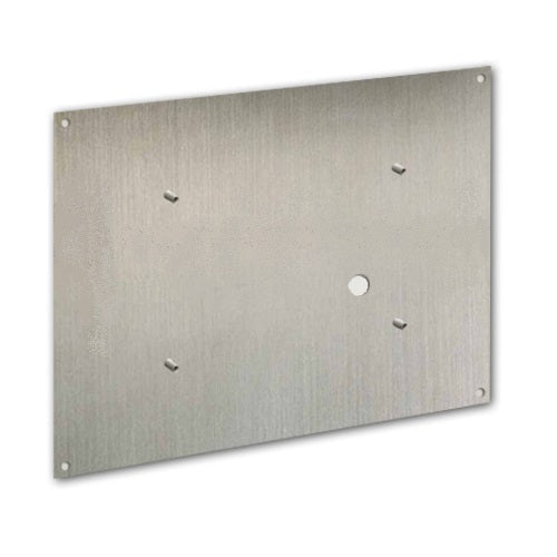 World Dryer AP, Adaptor Plate, Surface Mounted, Stainless Steel, Brushed