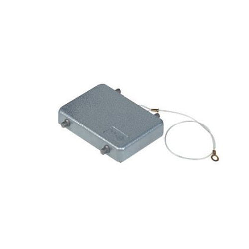 Techspan AP32DL, A Series Cover with Eyelet, 32P+Ground, Pegs for Double Levers, C-Type Locking, Metal Type