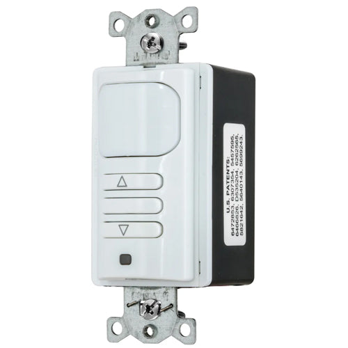 Hubbell APD2000W1, Wall Switch Occupancy Sensor, 0-10V Dimming, Adaptive Passive Infrared Technology, Selectable Auto/Manual On, 1-Relay, 120/277V AC, White