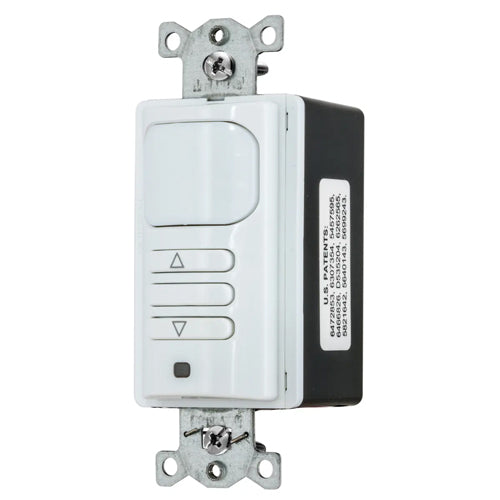 Hubbell APD2001W1, Wall Switch Vacancy Sensor, 0-10V Dimming, Adaptive Passive Infrared Technology, 1-Relay, 120/277V AC, White