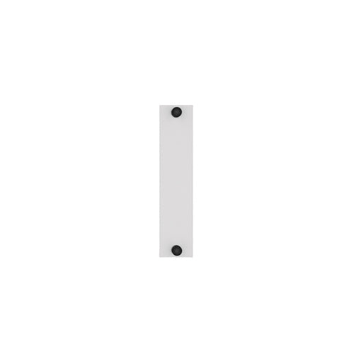 Leviton APLW6-BLK, LIGHTSPACE 6-Pack Fiber Adapter Plate, Blank, White