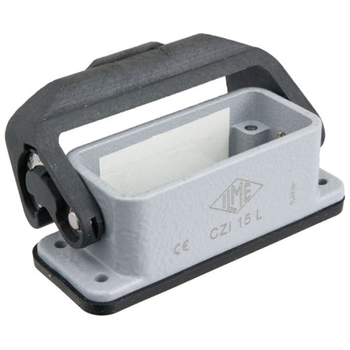 Techspan APML10S, A Series Panel Mounting Base, 10P+Ground, Single Lever, IL-Type Locking, Metal Type