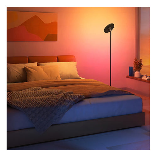 Canolight ART-ATM-45-BL, Smart Atmosphere LED Floor Lamp, 100-240VAC, 45W, RGB+WW 2700K-CW 6000K, 2000 Lumens, Dimmable, Black