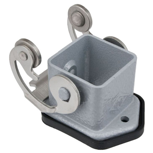 Techspan AS1L03SA9, A Series Surface Mount Base, 1 Port, 3 or 4P+Ground, Single Lever, Angled with 3/8'' NPT Thread, Metal Type