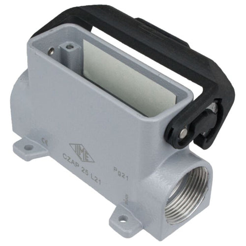 Techspan AS1L16S11, A Series Surface Mount Base, 1 Port, 16P+Ground, Single Lever, 3/4'' NPT Thread, Metal Type