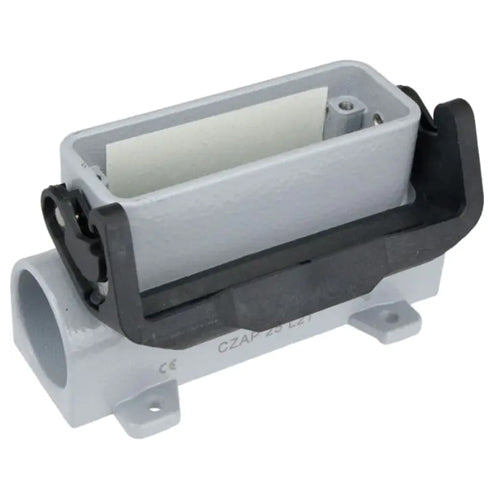 Techspan AS1L16S5, A Series Surface Mount Base, 1 Port, 16P+Ground, Single Lever, PG21 Thread, Tall, IL-Type Locking, Metal Type