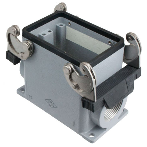 Techspan AS1L32D10, A Series Surface Mount Base, 1 Port, 32P+Ground, Double Levers, 1/2'' NPT Thread, Metal Type