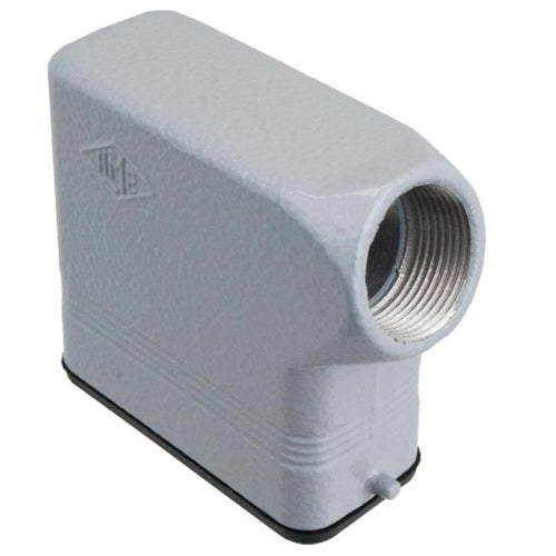 Techspan ASEP10S4, A Series Side Entry Hood, 10P+Ground, Pegs for Single Lever, PG16 Thread, IL-Type Locking, Metal Type