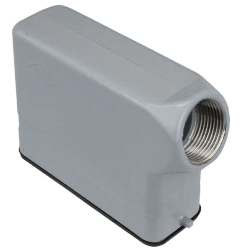 Techspan ASEP16S4, A Series Side Entry Hood, 16P+Ground, Pegs for Single Lever, PG16 Thread, IL-Type Locking, Metal Type