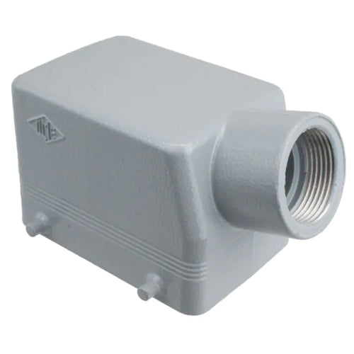 Techspan ASEP32D10, A Series Side Entry Hood, 32P+Ground, Pegs for Double Levers, 1/2'' NPT Thread, Metal Type