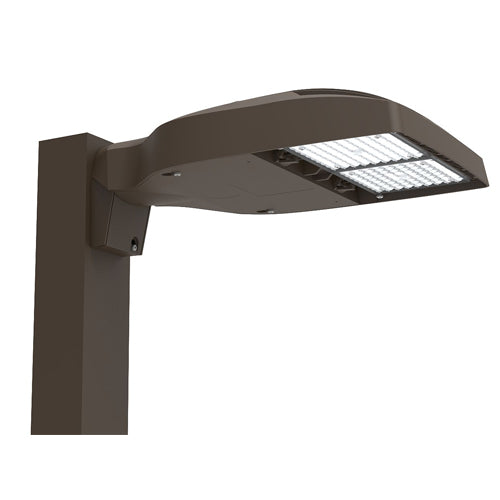 Current ASL1-100-4W-A, Sling Area Light, Micro Strike Optics, Square Arm, 12000 Lumens, 100W, 4000K Cool White, Type 4 Wide Distribution, 120-277V, Dark Bronze