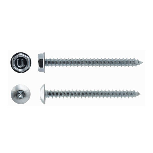 UCAN AHT 6112B, U-DRILLS® Self Tapping Screws, Zinc Plated, Bulk Packs, 6 x 1-1/2″, HWH Head, A Point, 6000 Packs