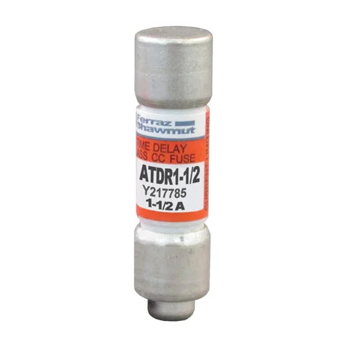 Mersen ATDR1-1/2, ATDR Class CC Time-Delay Fuse, 600VAC/300VDC, 1.5A, Ferrule Type