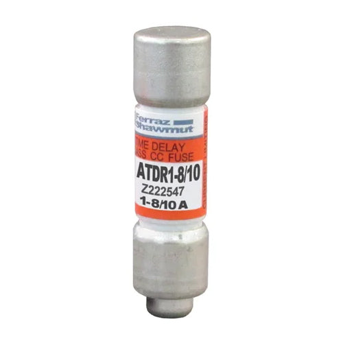 Mersen ATDR1-8/10, ATDR Class CC Time-Delay Fuse, 600VAC/300VDC, 1.8A, Ferrule Type