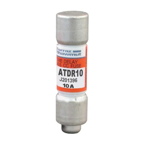 Mersen ATDR10, ATDR Class CC Time-Delay Fuse, 600VAC/300VDC, 10A, Ferrule Type