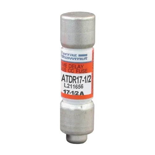 Mersen ATDR17-1/2, ATDR Class CC Time-Delay Fuse, 600VAC/300VDC, 17.5A, Ferrule Type