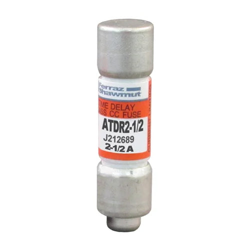 Mersen ATDR2-1/2, ATDR Class CC Time-Delay Fuse, 600VAC/300VDC, 2.5A, Ferrule Type