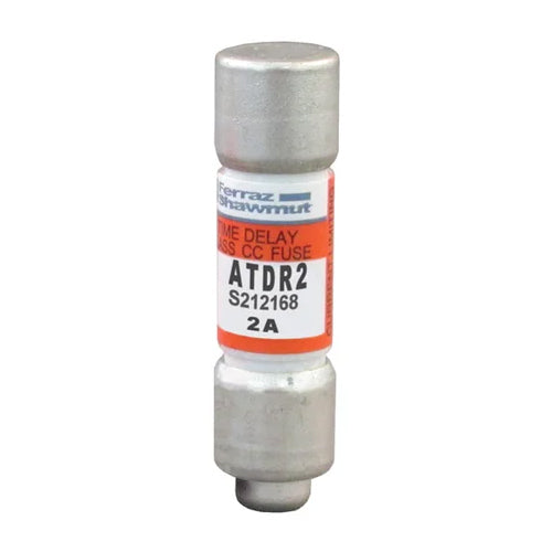 Mersen ATDR2, ATDR Class CC Time-Delay Fuse, 600VAC/300VDC, 2A, Ferrule Type