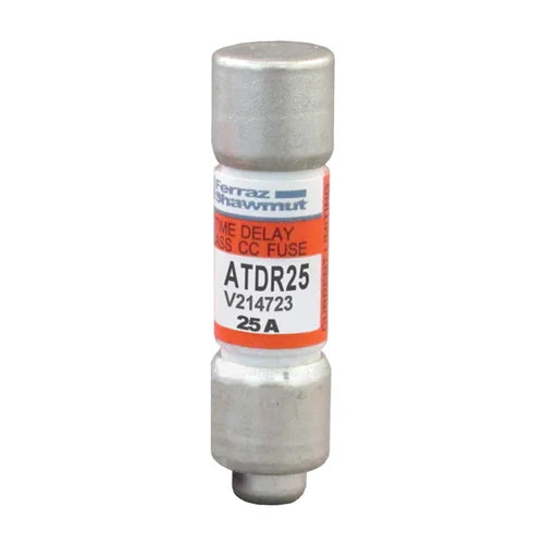 Mersen ATDR25, ATDR Class CC Time-Delay Fuse, 600VAC/300VDC, 25A, Ferrule Type