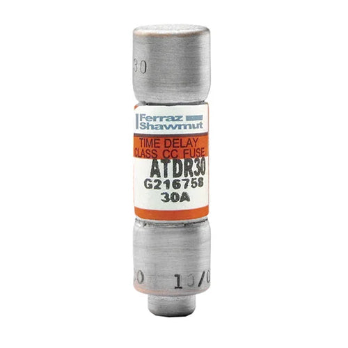 Mersen ATDR30, ATDR Class CC Time-Delay Fuse, 600VAC/300VDC, 30A, Ferrule Type