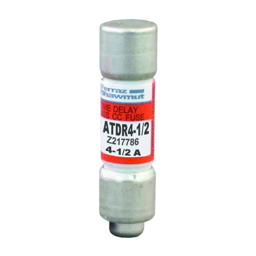 Mersen ATDR4-1/2, ATDR Class CC Time-Delay Fuse, 600VAC/300VDC, 4.5A, Ferrule Type