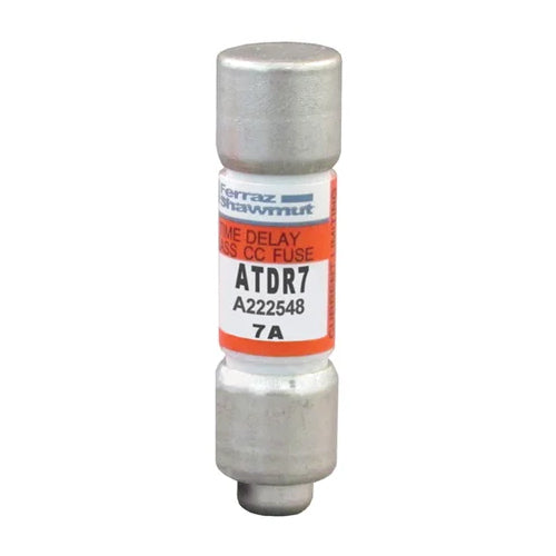 Mersen ATDR7, ATDR Class CC Time-Delay Fuse, 600VAC/300VDC, 7A, Ferrule Type