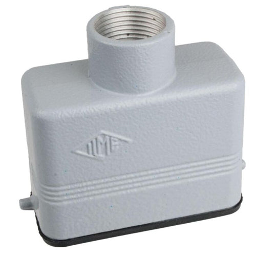 Techspan ATEP10S10, A Series Top Entry Hood, 10P+Ground, Pegs for Single Lever, 1/2'' NPT Thread, IL-Type Locking, Metal